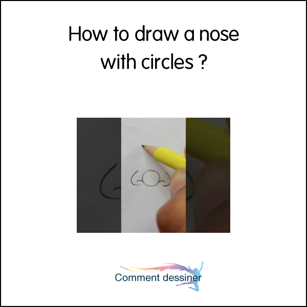 How to draw a nose with circles
